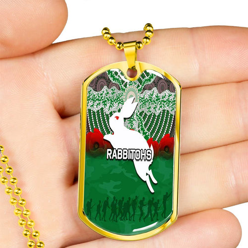 Vibe Hoodie Dog Tag - South Sydney Rabbitohs Anzac Day - Rugby Team Dog Tag