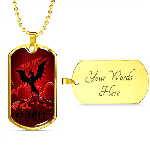Vibe Hoodie Dog Tag - (Custom) St. George Illawarra Dragons Indigenous Anzac Day - Rugby Team Dog Tag