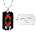 Vibe Hoodie Dog Tag - Penrith Panthers and Poppy - Rugby Team Dog Tag
