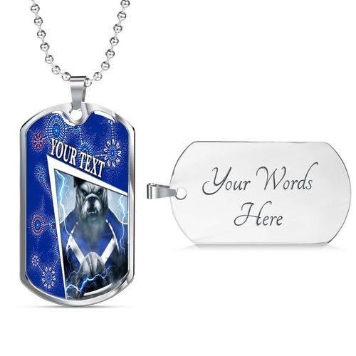 Vibe Hoodie Dog Tag - (Custom) Canterbury-Bankstown Bulldogs Special Style - Rugby Team Dog Tag