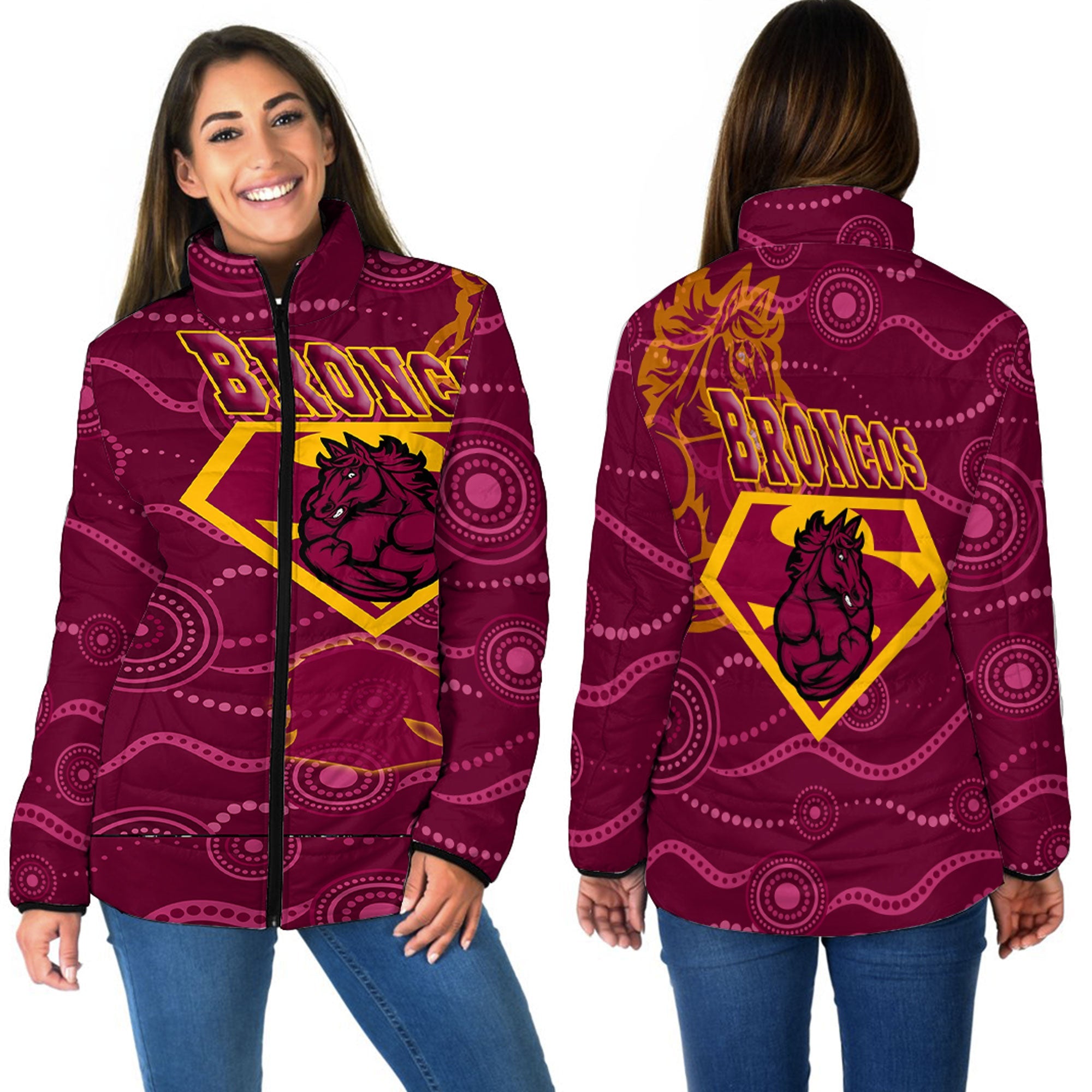 vibe-hoodie-clothing-brisbane-broncos-superman-rugby-women-padded-jacket