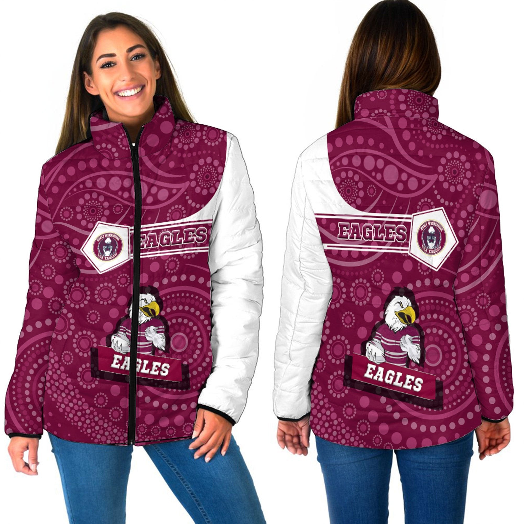 vibe-hoodie-clothing-manly-warringah-sea-eagles-simple-style-women-padded-jacket