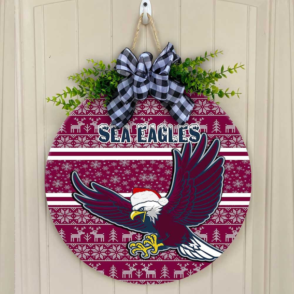 vibe-hoodie-wooden-sign-manly-warringah-sea-eagles-christmas-round-wooden-sign