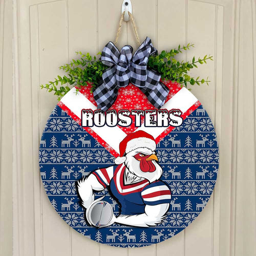 vibe-hoodie-wooden-sign-custom-sydney-roosters-christmas-round-wooden-sign