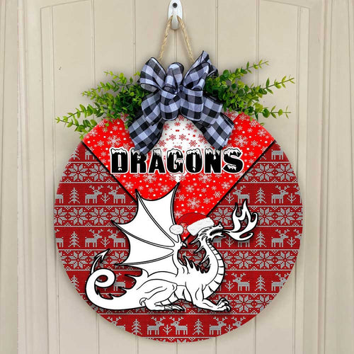 vibe-hoodie-wooden-sign-custom-st-george-illawarra-dragons-christmas-round-wooden-sign