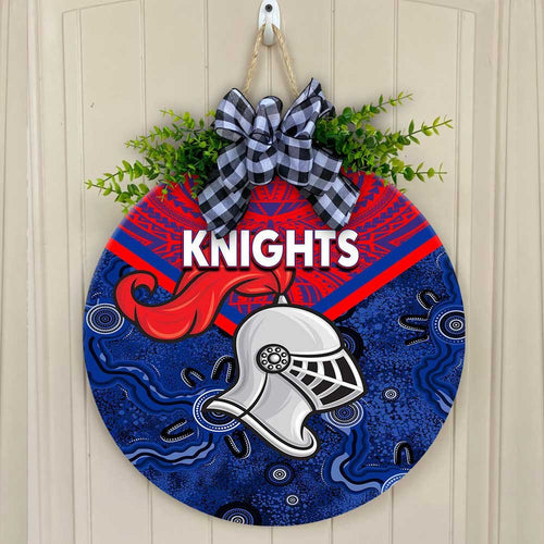 vibe-hoodie-wooden-sign-newcastle-knights-tattoo-style-round-wooden-sign