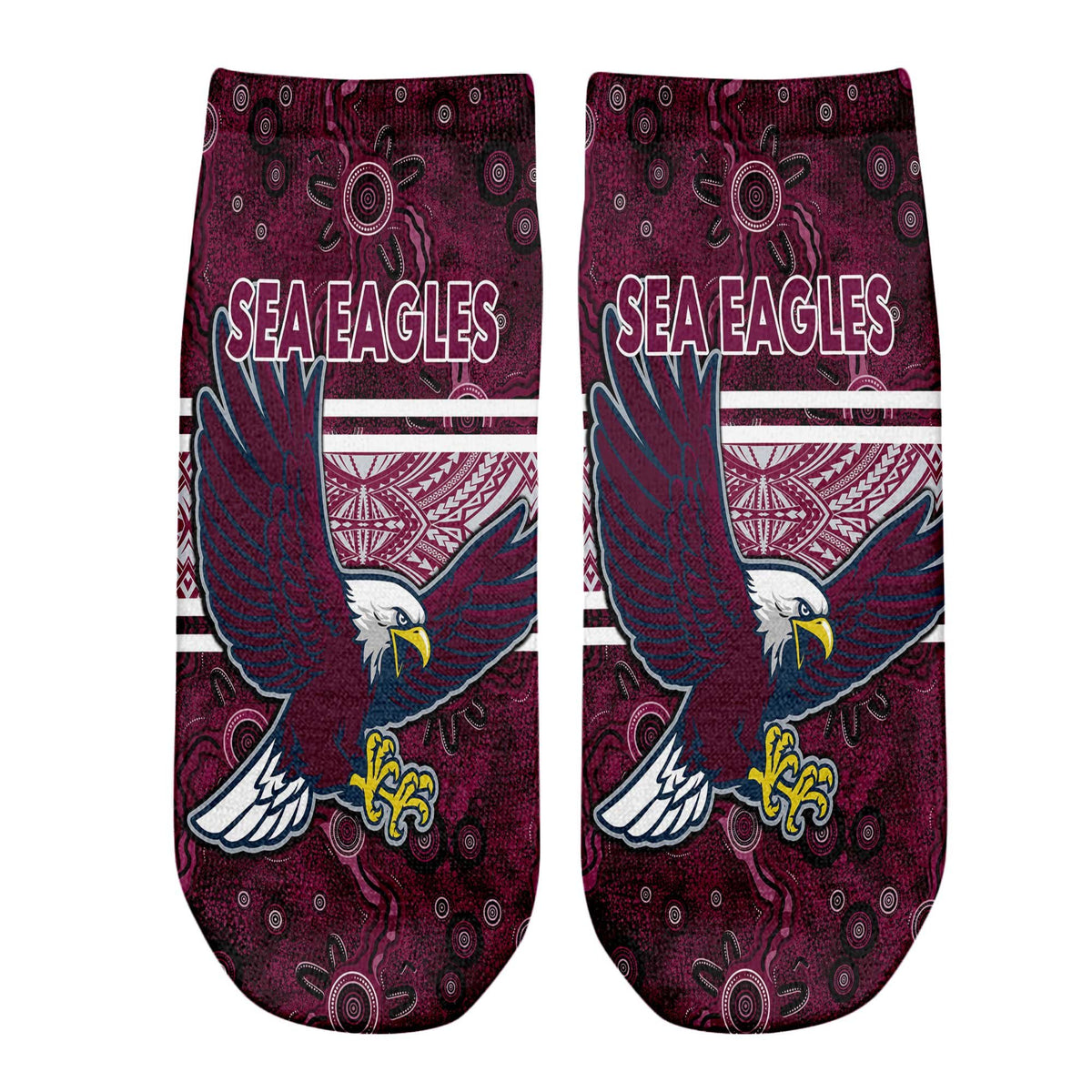 vibe-hoodie-socks-manly-warringah-sea-eagles-tattoo-style-ankle-socks