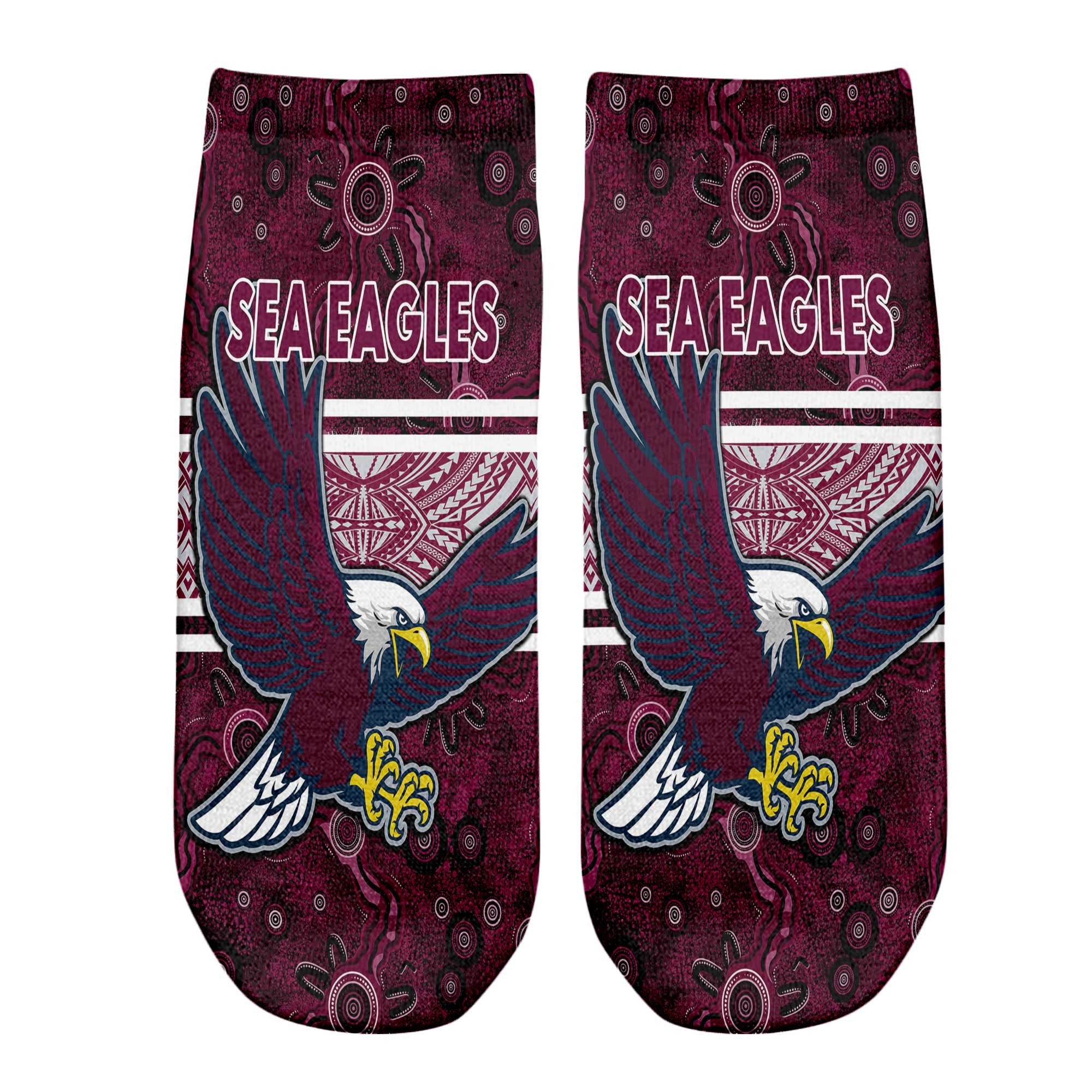vibe-hoodie-socks-manly-warringah-sea-eagles-tattoo-style-ankle-socks