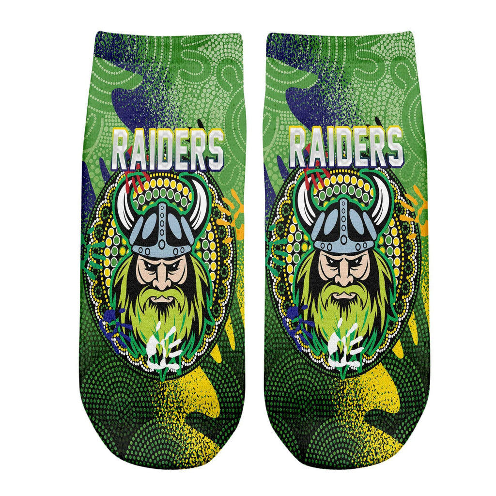 vibe-hoodie-socks-canberra-raiders-naidoc-2022-ankle-socks