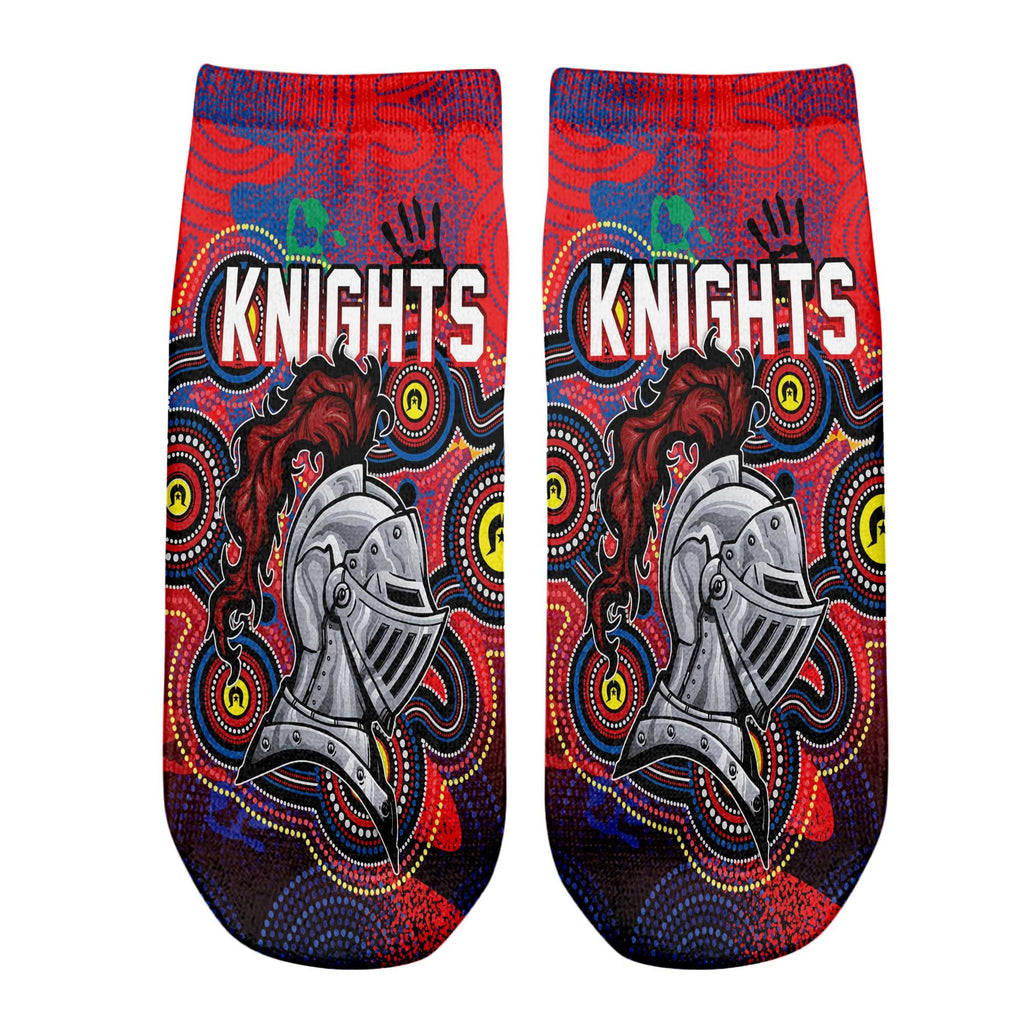 vibe-hoodie-socks-newcastle-knights-naidoc-2022-ankle-socks