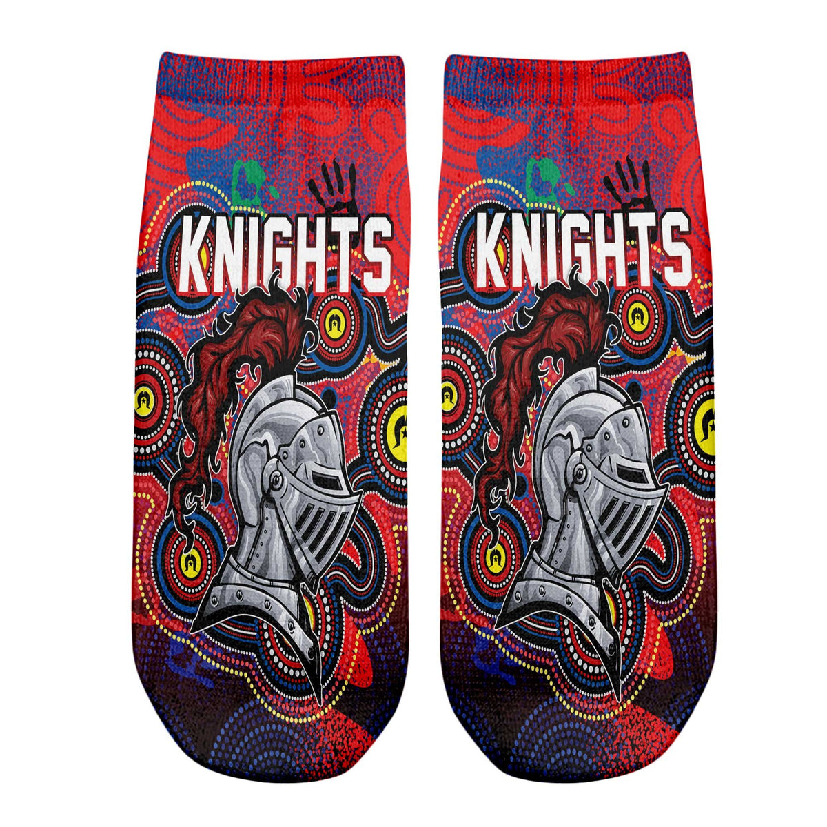 vibe-hoodie-socks-newcastle-knights-naidoc-2022-ankle-socks