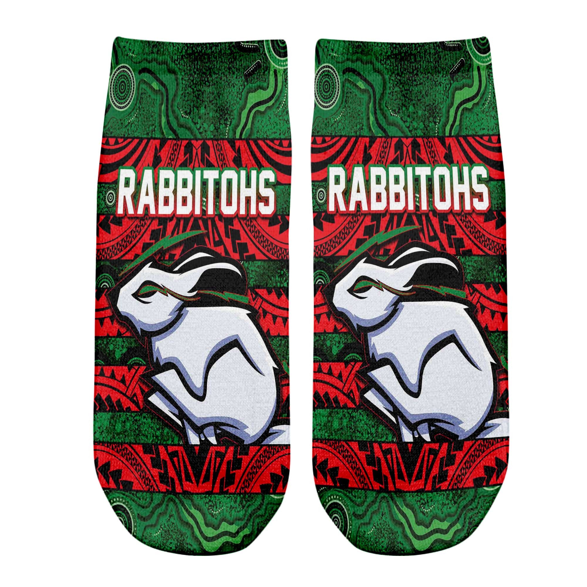 vibe-hoodie-socks-south-sydney-rabbitohs-tattoo-style-ankle-socks