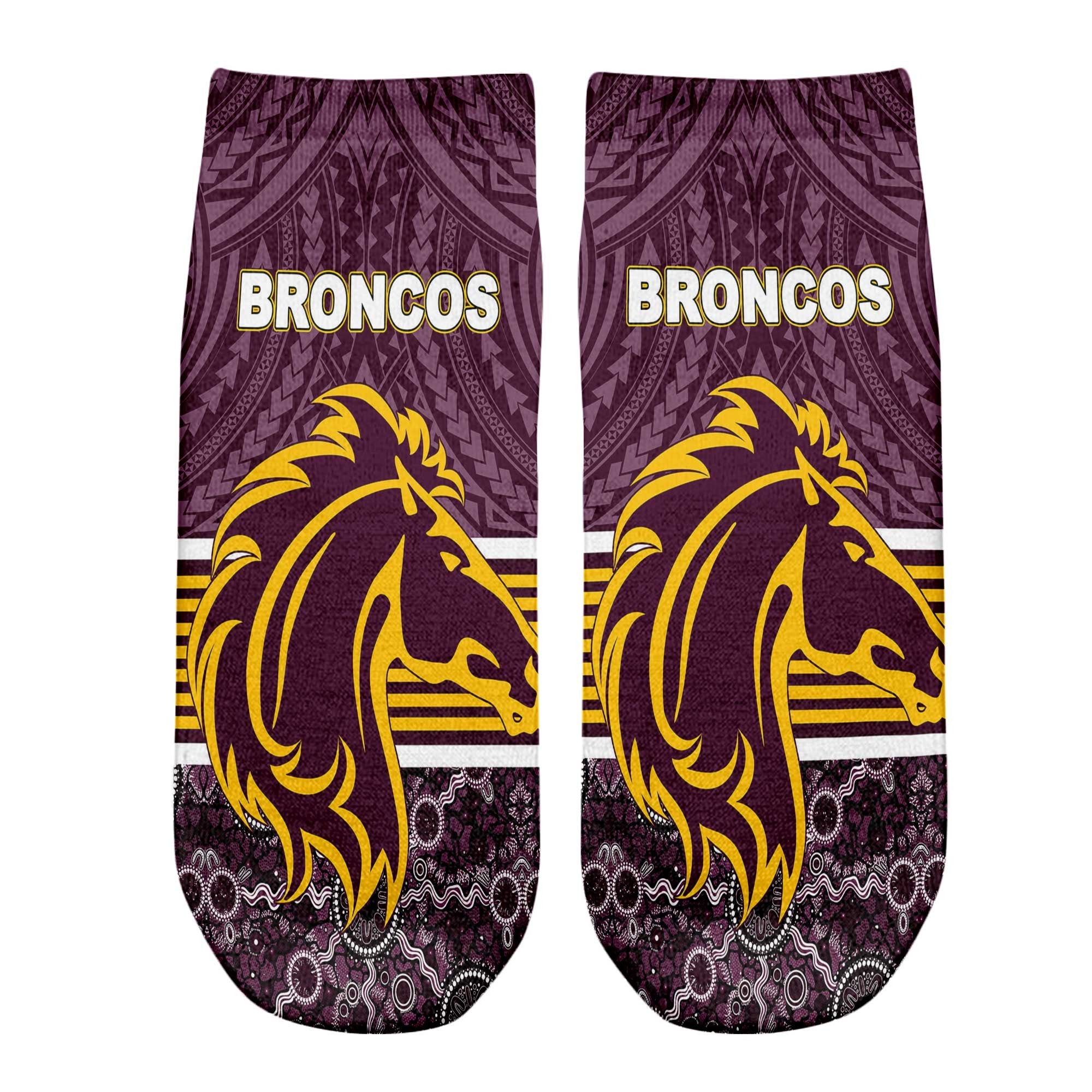 vibe-hoodie-socks-custom-brisbane-broncos-tattoo-style-ankle-socks