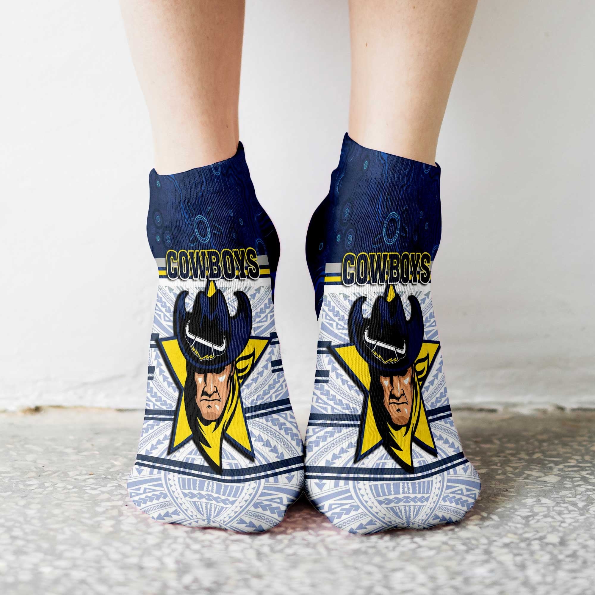 vibe-hoodie-socks-north-queensland-cowboys-tattoo-style-ankle-socks