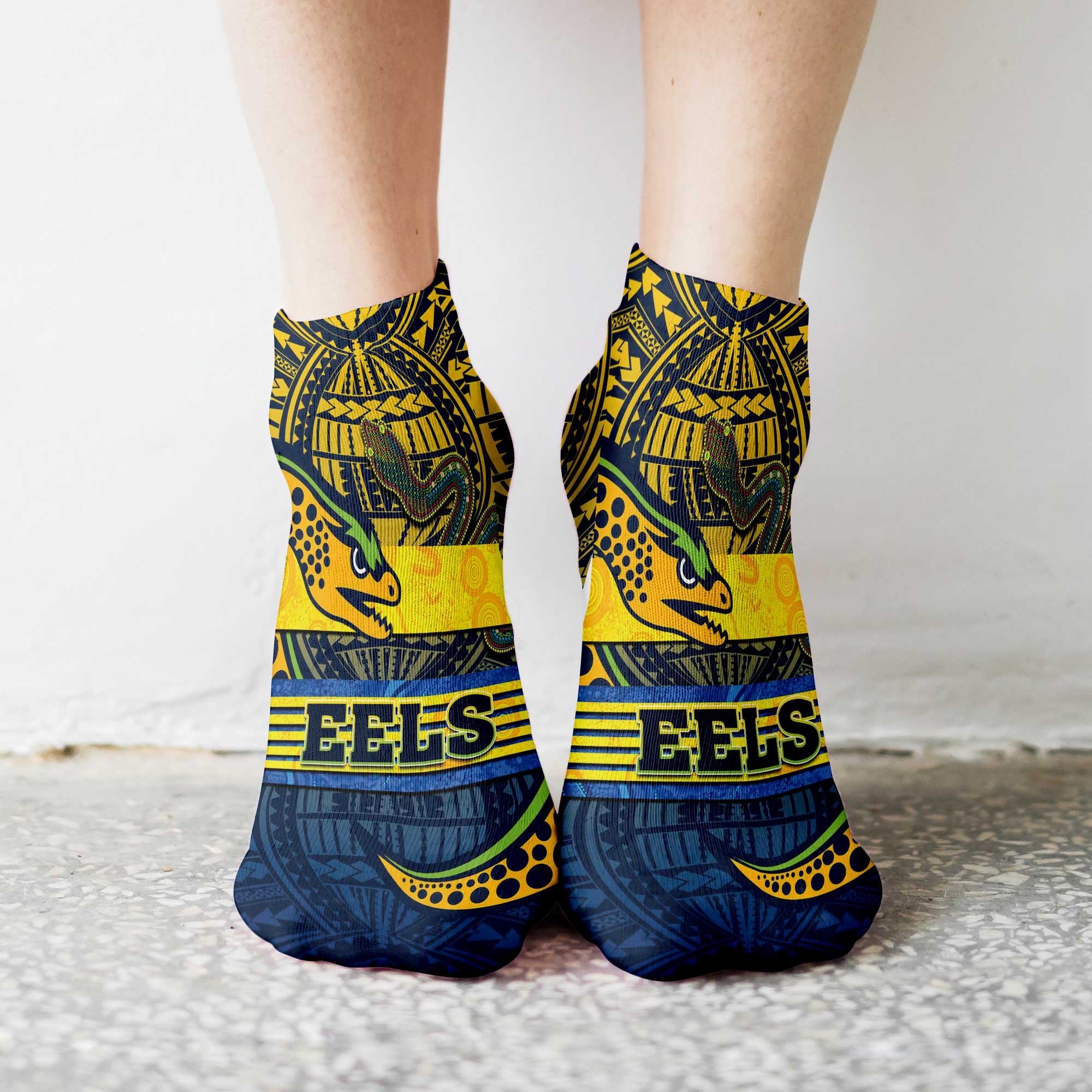 vibe-hoodie-socks-parramatta-eels-tattoo-style-ankle-socks