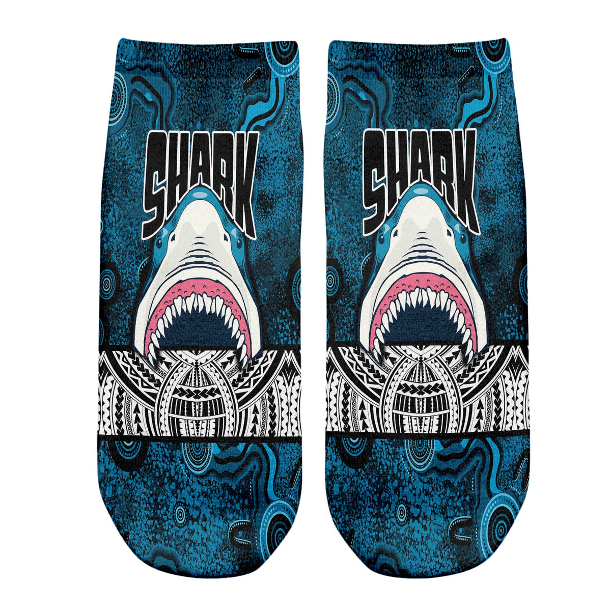 vibe-hoodie-socks-custom-cronulla-sutherland-sharks-tattoo-style-ankle-socks