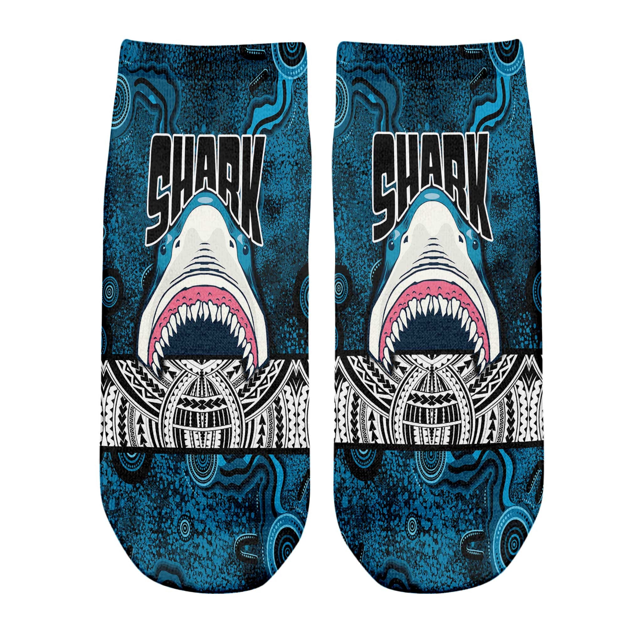 vibe-hoodie-socks-custom-cronulla-sutherland-sharks-tattoo-style-ankle-socks