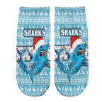 vibe-hoodie-socks-custom-cronulla-sutherland-sharks-christmas-ankle-socks