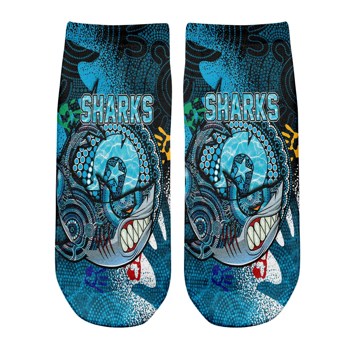 vibe-hoodie-socks-cronulla-sutherland-sharks-naidoc-2022-ankle-socks
