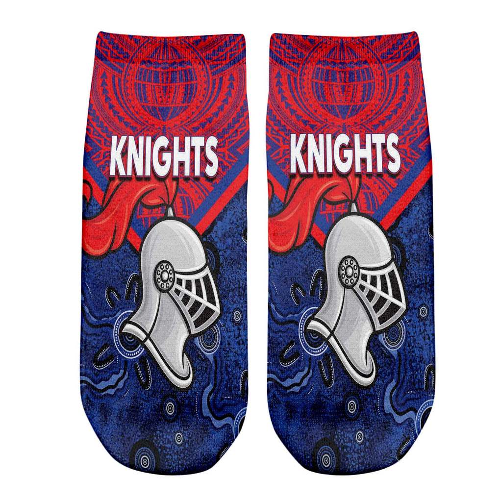 vibe-hoodie-socks-custom-newcastle-knights-tattoo-style-ankle-socks
