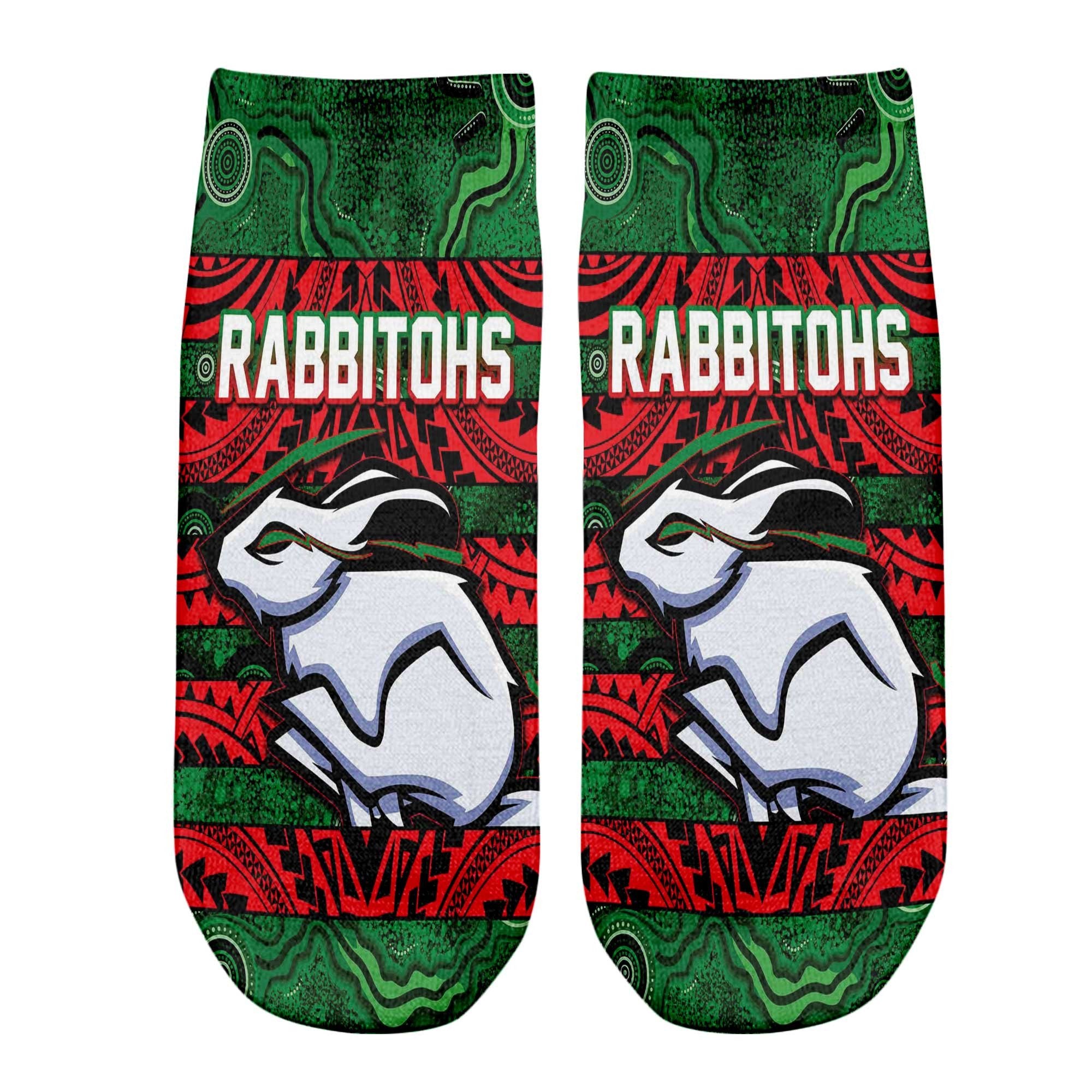 vibe-hoodie-socks-custom-south-sydney-rabbitohs-tattoo-style-ankle-socks