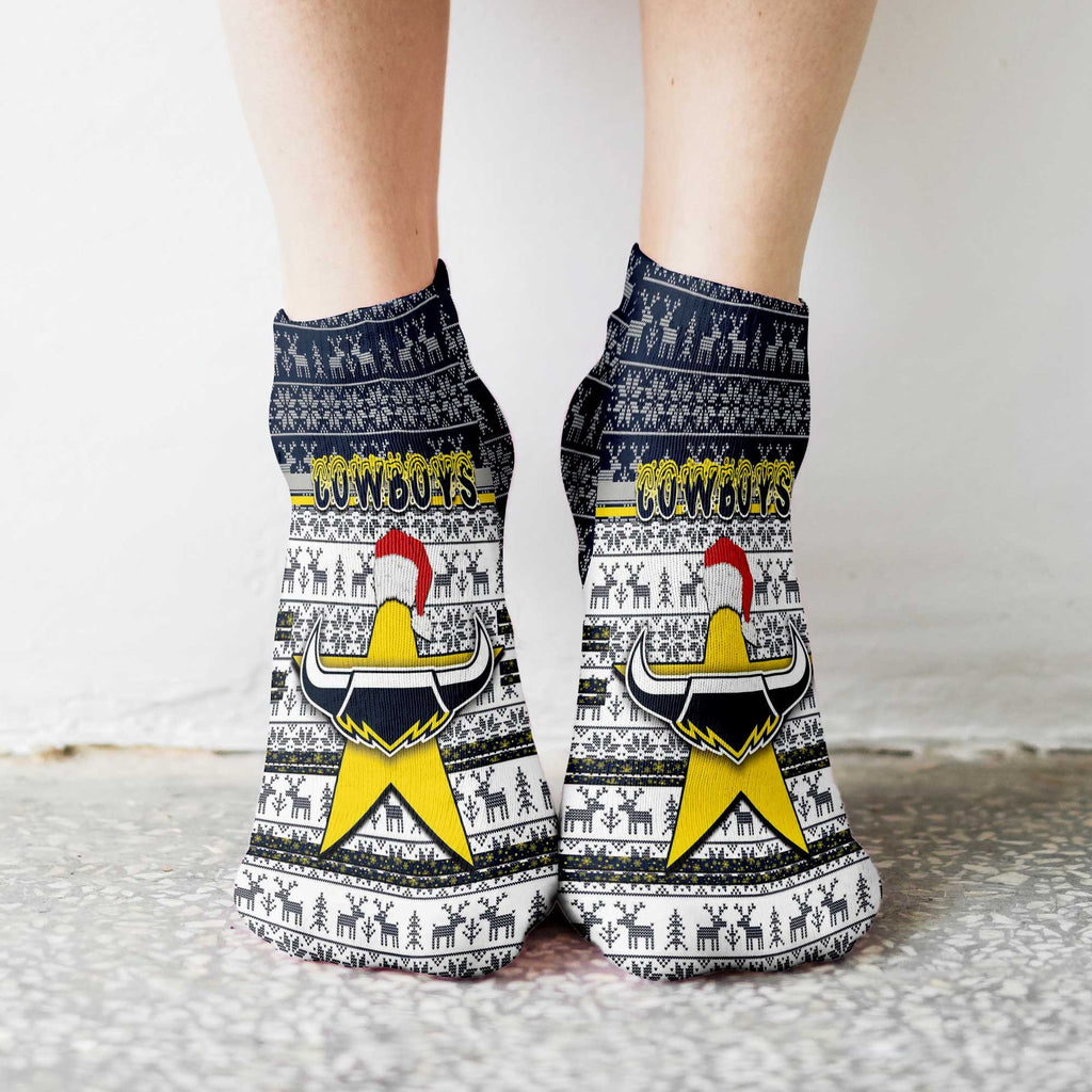vibe-hoodie-socks-custom-north-queensland-cowboys-christmas-ankle-socks