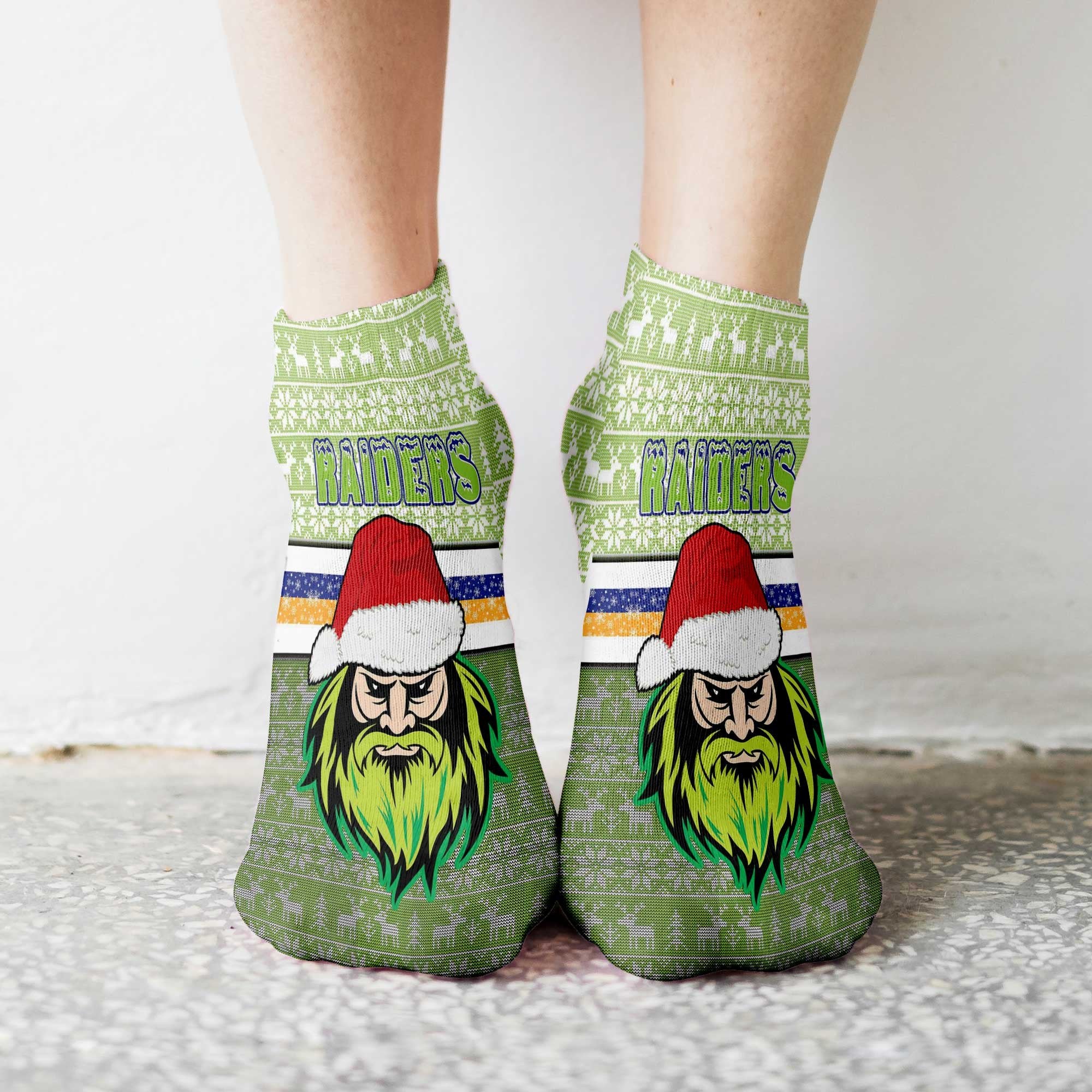 vibe-hoodie-socks-canberra-raiders-christmas-ankle-socks