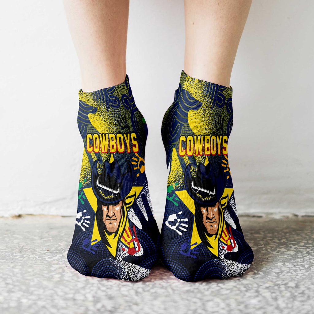vibe-hoodie-socks-north-queensland-cowboys-naidoc-2022-ankle-socks