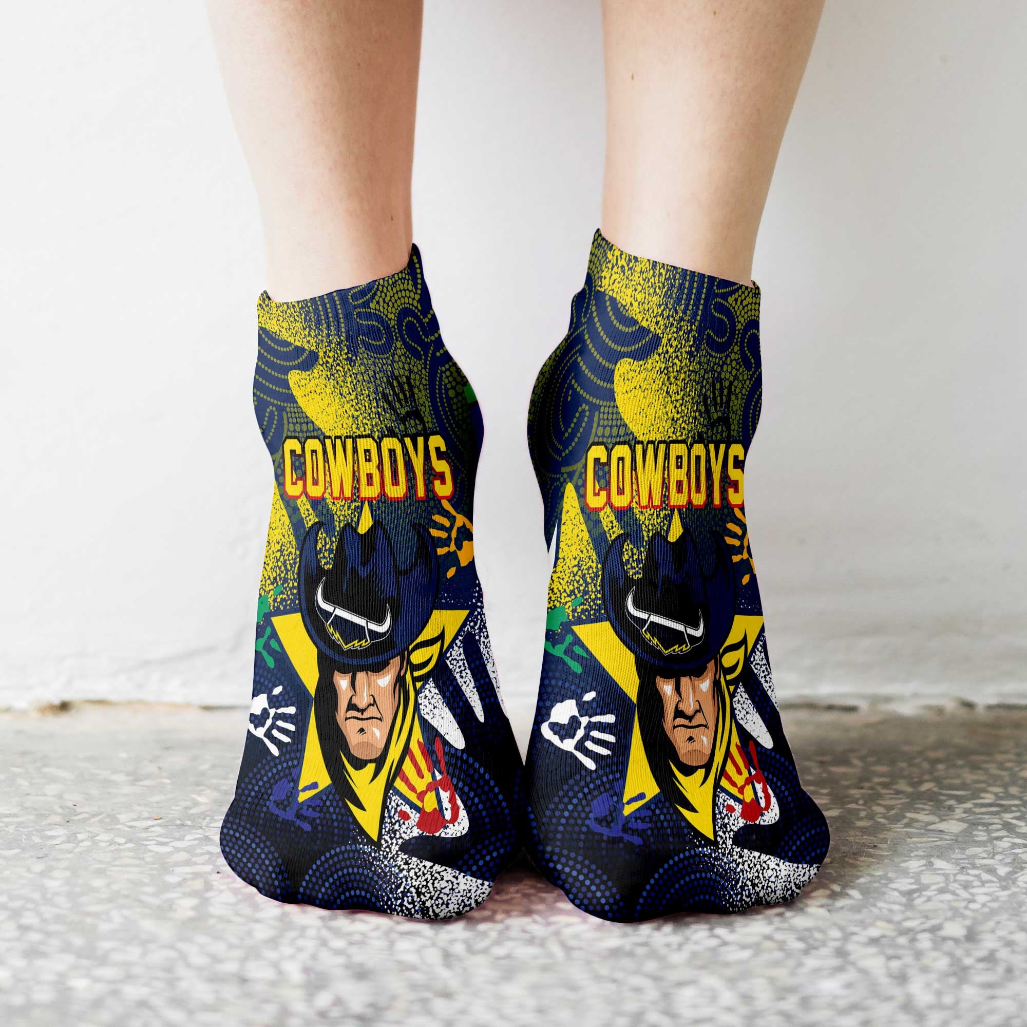 vibe-hoodie-socks-north-queensland-cowboys-naidoc-2022-ankle-socks