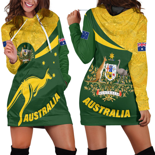 vibe-hoodie-clothing-australia-coat-of-arms-active-sport-pattern-gold-hoodie-dress