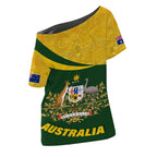 vibe-hoodie-clothing-australia-coat-of-arms-active-sport-pattern-gold-off-shoulder-t-shirt