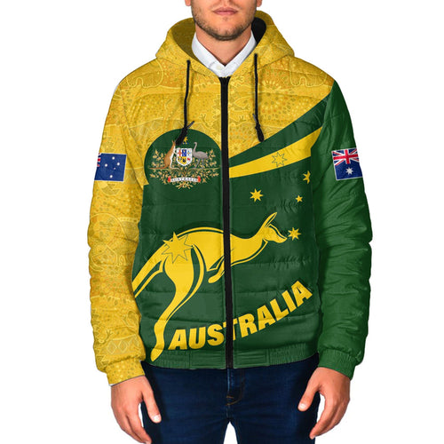 vibe-hoodie-clothing-australia-coat-of-arms-active-sport-pattern-gold-hooded-padded-jacket