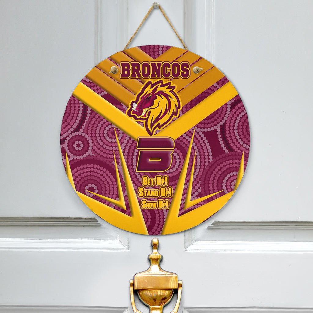 vibe-hoodie-hanging-door-sign-brisbane-broncos-naidoc-2022-sporty-style-hanging-door-sign