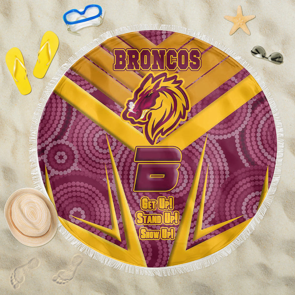 vibe-hoodie-beach-blanket-brisbane-broncos-naidoc-2022-sporty-style-beach-blanket