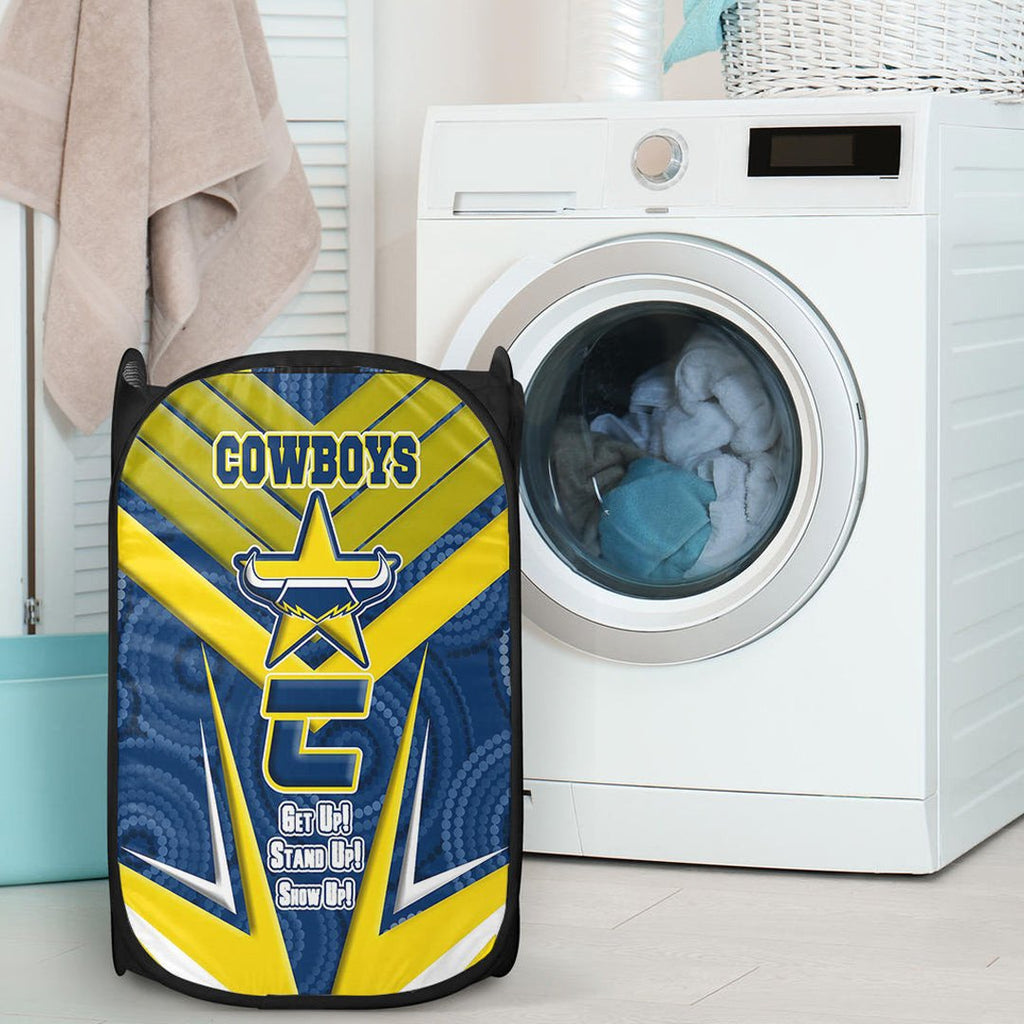 vibe-hoodie-laundry-hamper-north-queensland-cowboys-naidoc-2022-sporty-style-laundry-hamper