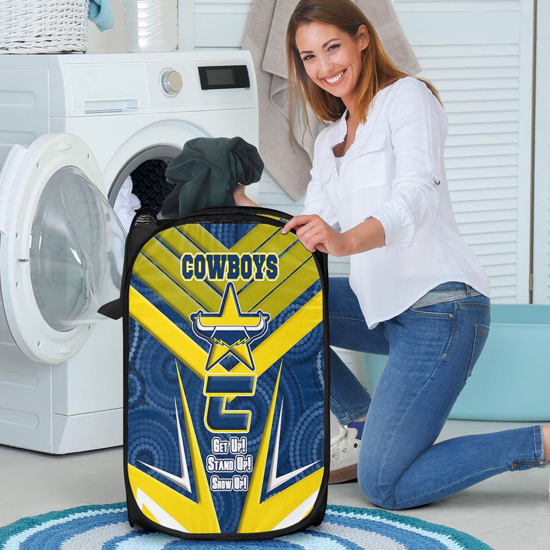 vibe-hoodie-laundry-hamper-north-queensland-cowboys-naidoc-2022-sporty-style-laundry-hamper