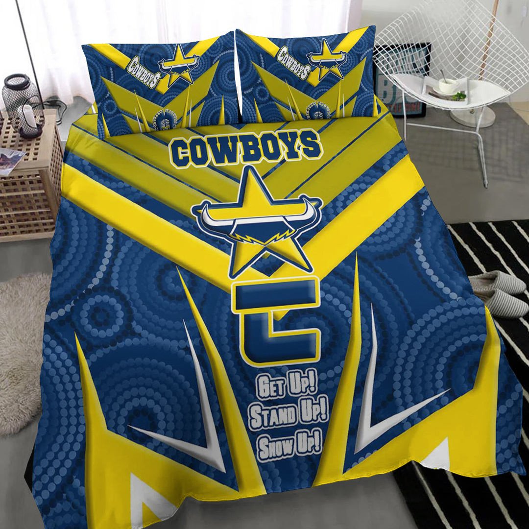 vibe-hoodie-bedding-set-north-queensland-cowboys-naidoc-2022-sporty-style-bedding-set