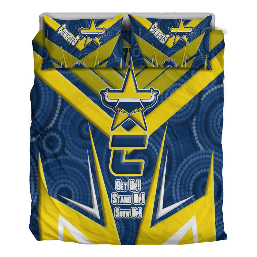 vibe-hoodie-bedding-set-north-queensland-cowboys-naidoc-2022-sporty-style-bedding-set