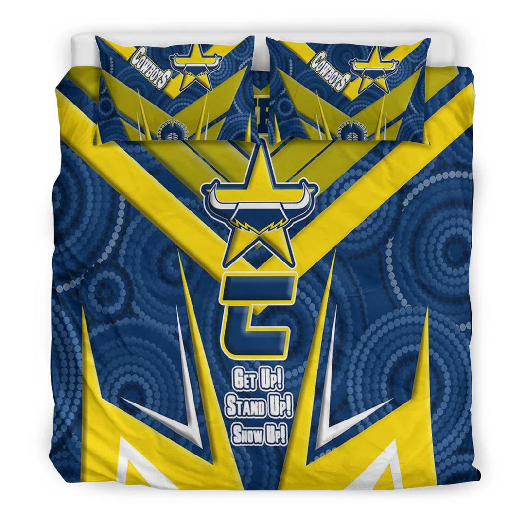 vibe-hoodie-bedding-set-north-queensland-cowboys-naidoc-2022-sporty-style-bedding-set