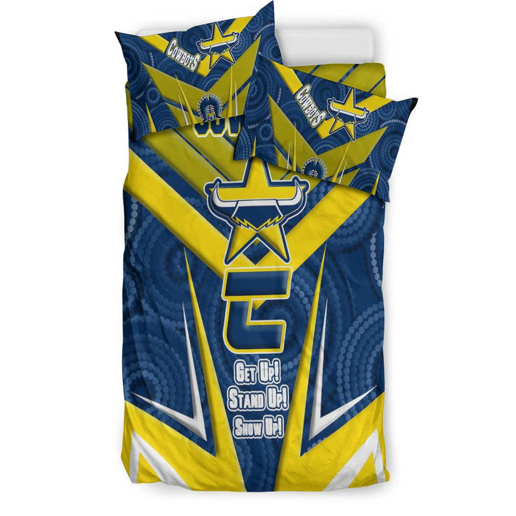 vibe-hoodie-bedding-set-north-queensland-cowboys-naidoc-2022-sporty-style-bedding-set