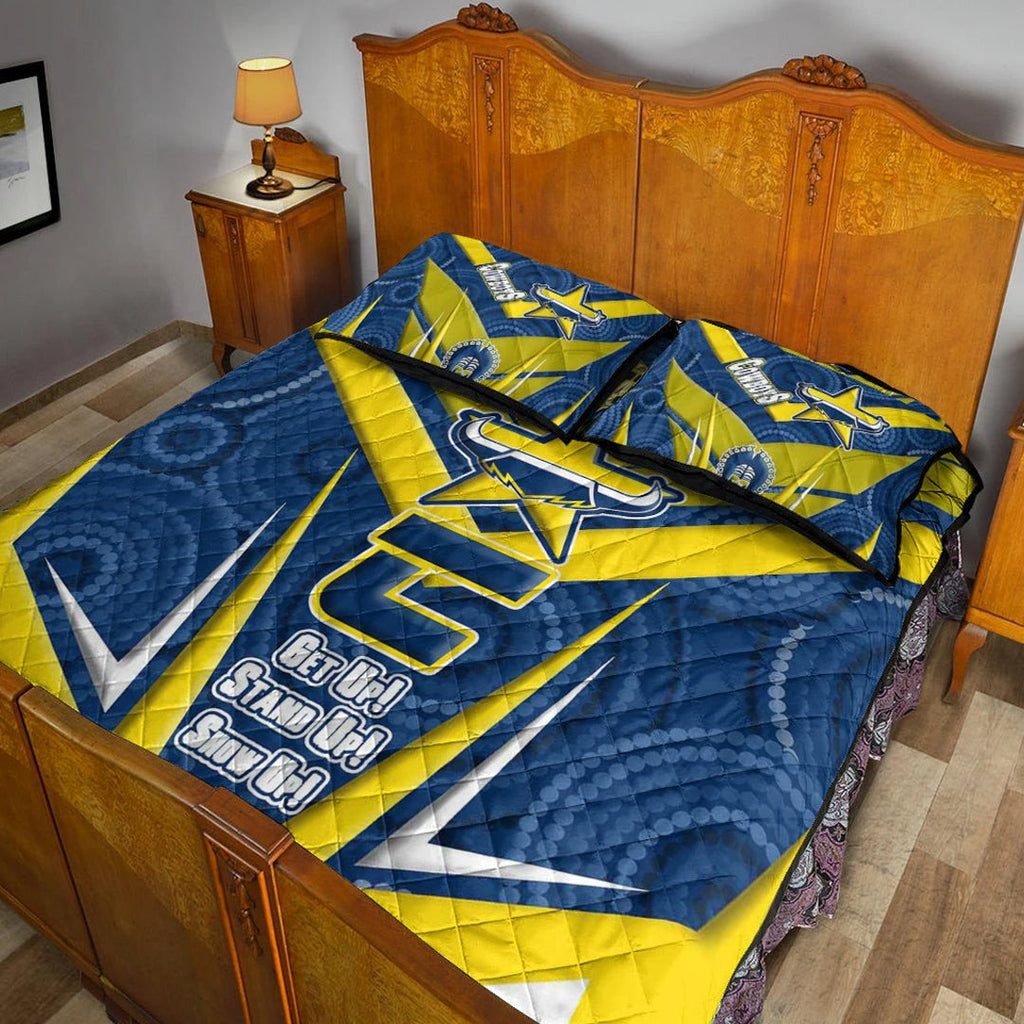 vibe-hoodie-quilt-bed-set-north-queensland-cowboys-naidoc-2022-sporty-style-quilt-bed-set