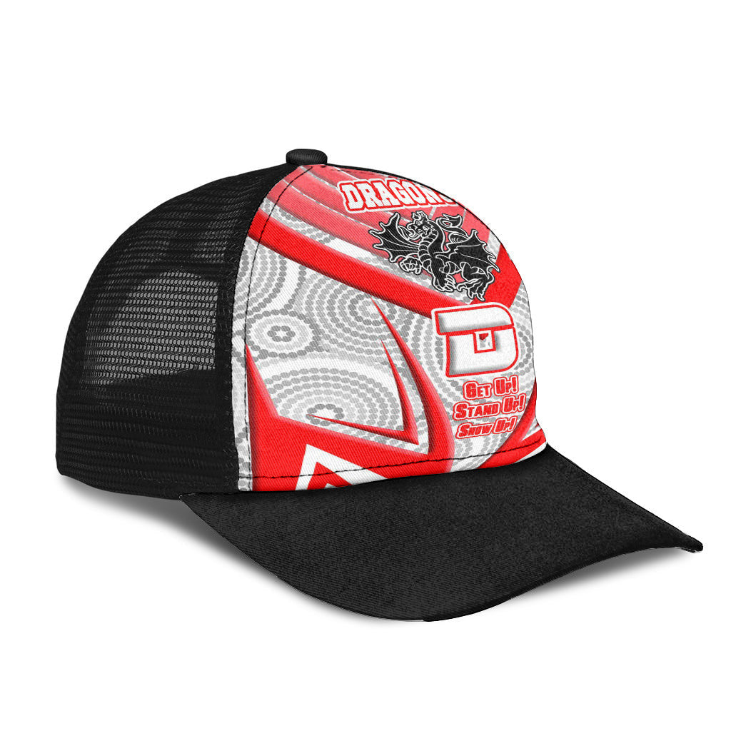 vibe-hoodie-mesh-back-cap-st-george-illawarra-dragonss-naidoc-2022-sporty-style-mesh-back-cap