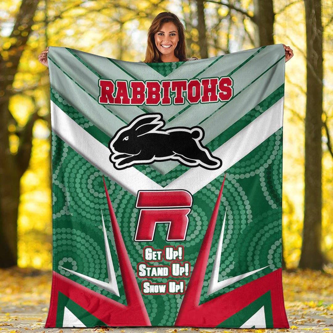 vibe-hoodie-premium-blanket-south-sydney-rabbitohs-naidoc-2022-sporty-style-premium-blanket