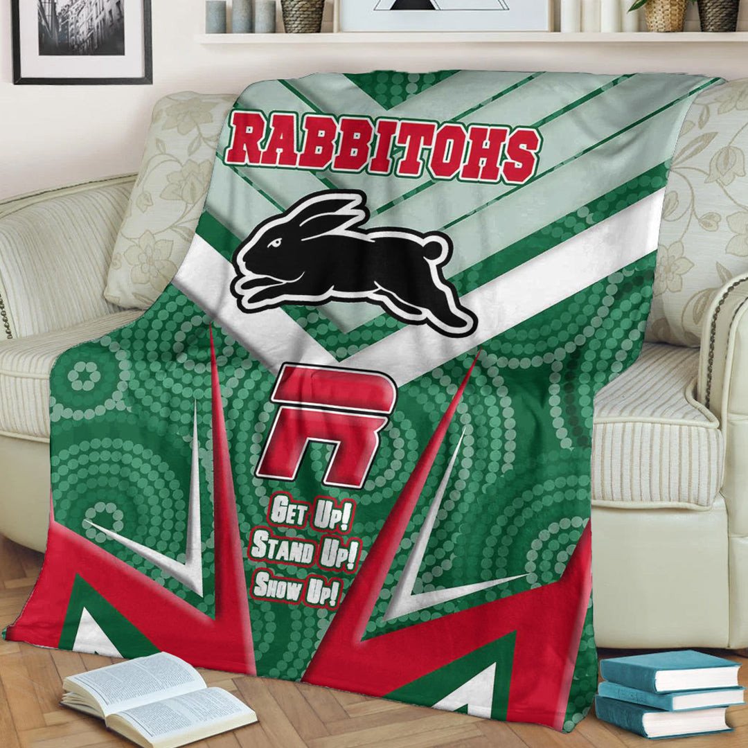 vibe-hoodie-premium-blanket-south-sydney-rabbitohs-naidoc-2022-sporty-style-premium-blanket