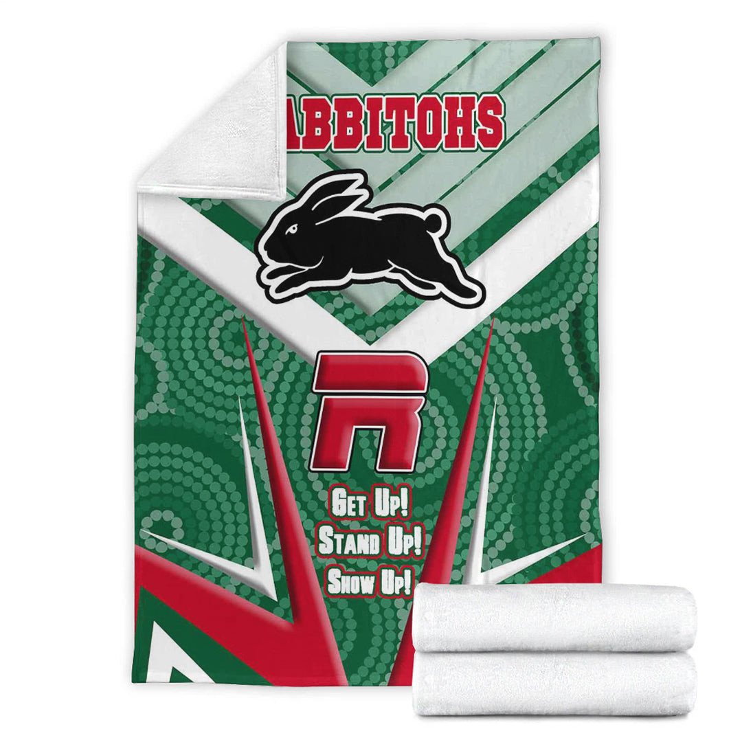 vibe-hoodie-premium-blanket-south-sydney-rabbitohs-naidoc-2022-sporty-style-premium-blanket