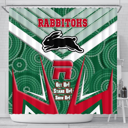 vibe-hoodie-shower-curtain-south-sydney-rabbitohs-naidoc-2022-sporty-style-shower-curtain