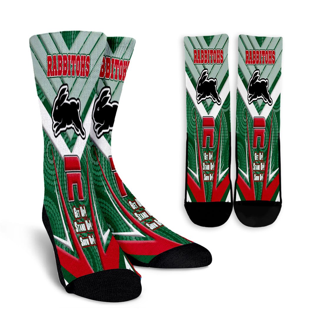 vibe-hoodie-crew-socks-south-sydney-rabbitohs-naidoc-2022-sporty-style-crew-socks