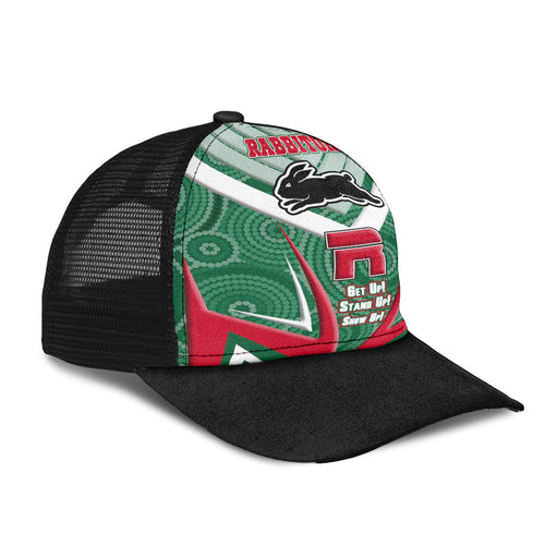 vibe-hoodie-mesh-back-cap-south-sydney-rabbitohs-naidoc-2022-sporty-style-mesh-back-cap