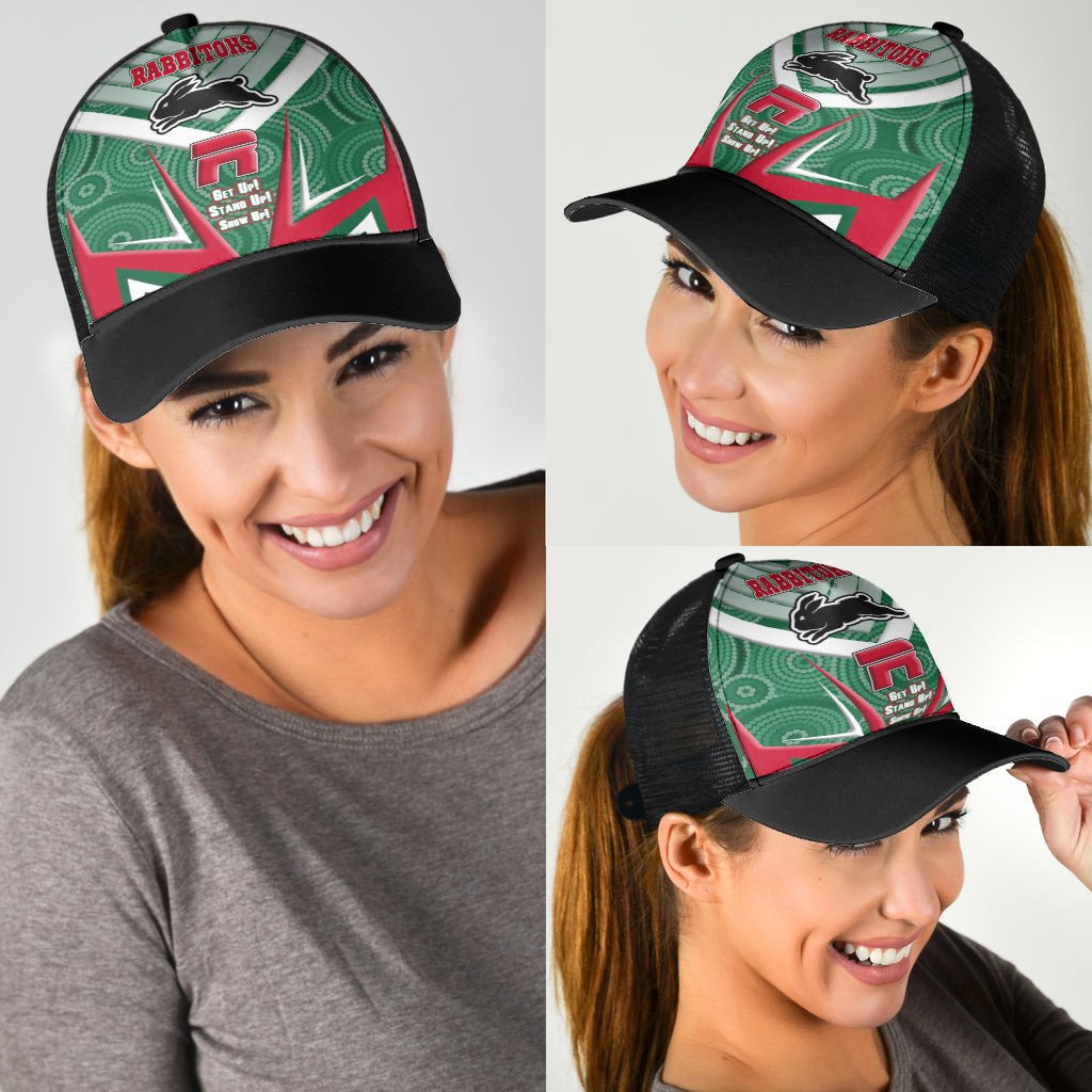 vibe-hoodie-mesh-back-cap-south-sydney-rabbitohs-naidoc-2022-sporty-style-mesh-back-cap