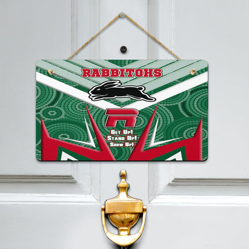 vibe-hoodie-hanging-door-sign-south-sydney-rabbitohs-naidoc-2022-sporty-style-hanging-door-sign